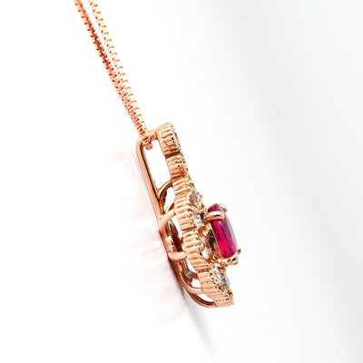 <tc>Pigeon Blood & Unheated Ruby Necklace ｜ PX05392</tc>