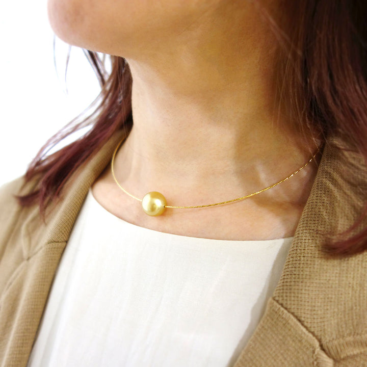 South Sea Golden Pearl Necklace ｜ PX05413