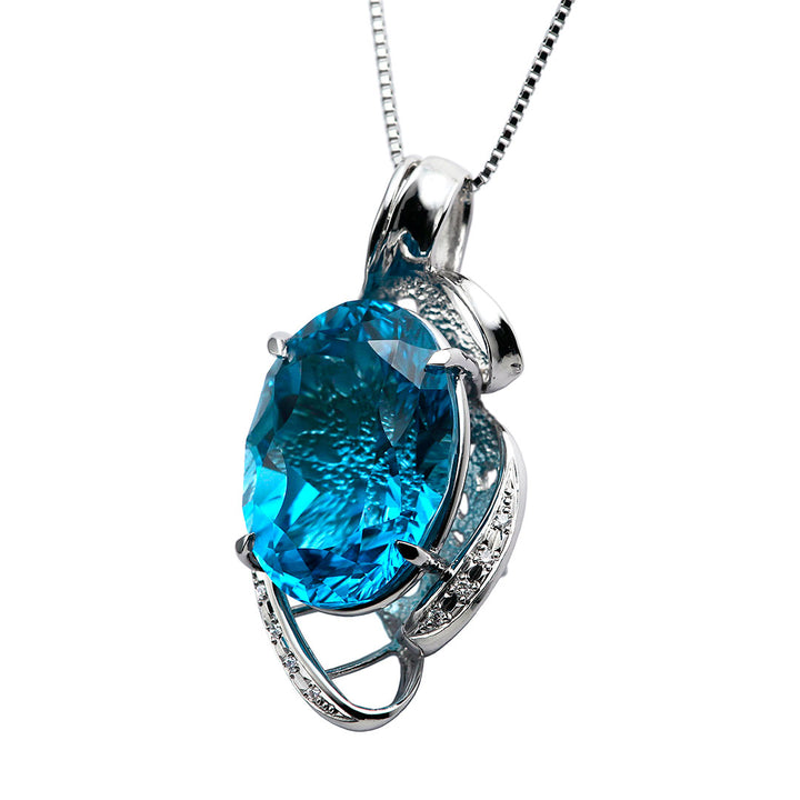 Blue topaz pendant top | PX05435