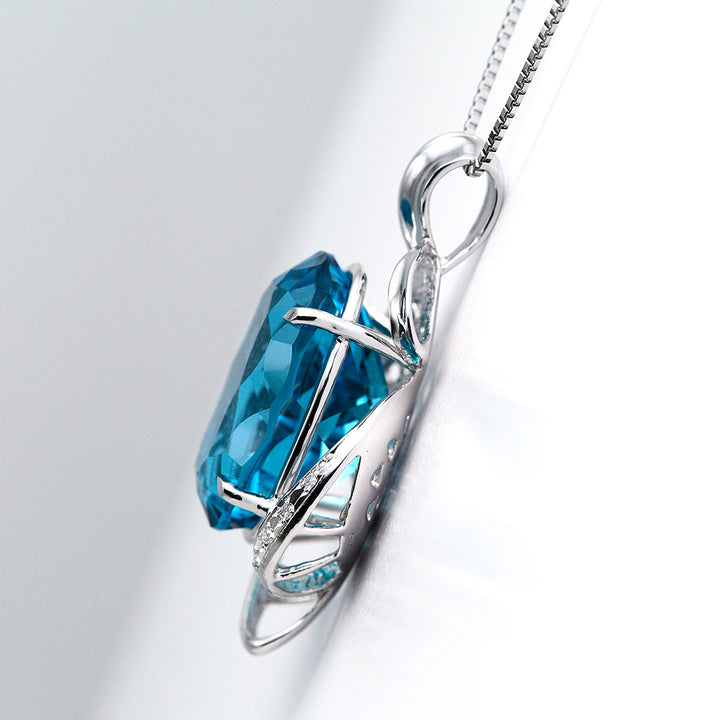 Blue topaz pendant top | PX05435