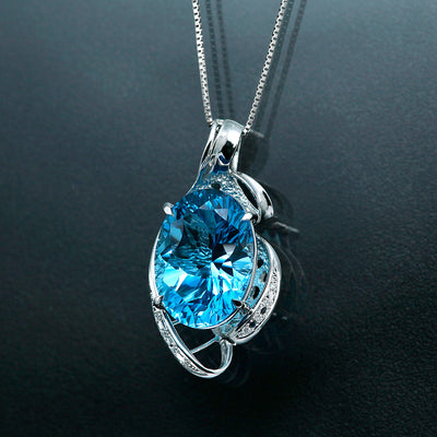 Blue topaz pendant top ｜ PX05434