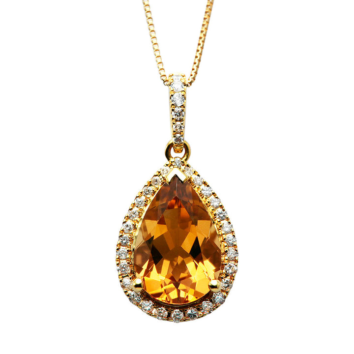 Citrine quartz necklace ｜ PX05437