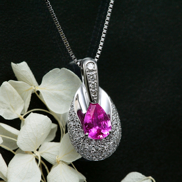 Pink Sapphire Necklace | PX05444