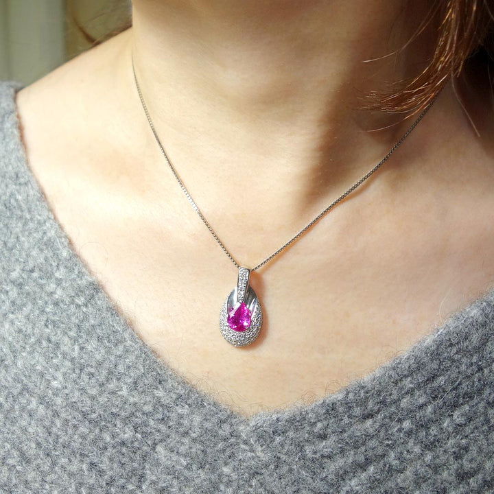 Pink Sapphire Necklace | PX05444
