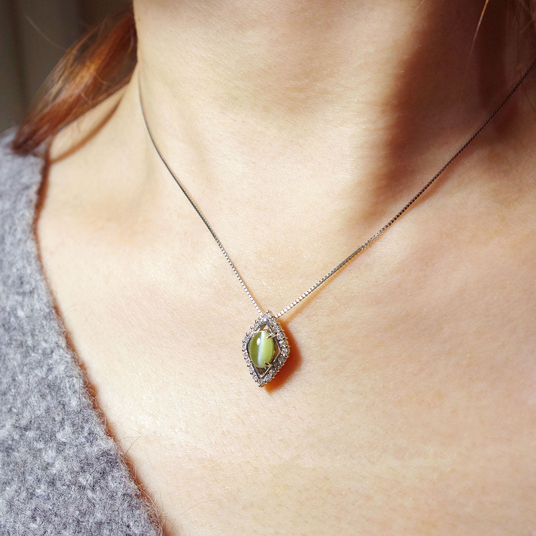 Chrysoberyl cat's eye necklace ｜ PX05448