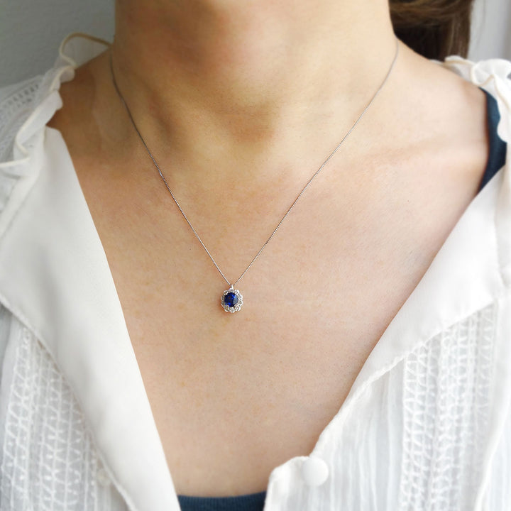 ロイヤルブルーサファイア ペンダントネックレス ｜ PX05475