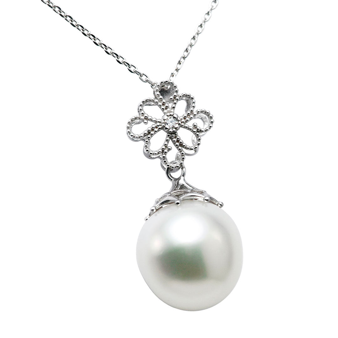 South Sea white pearl pendant necklace ｜ PX05478