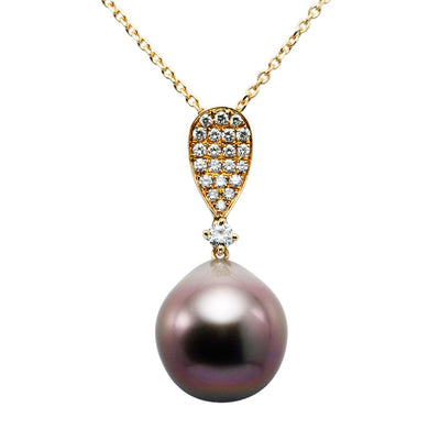 South Sea Black Pearl Pendant Necklace | PX05483