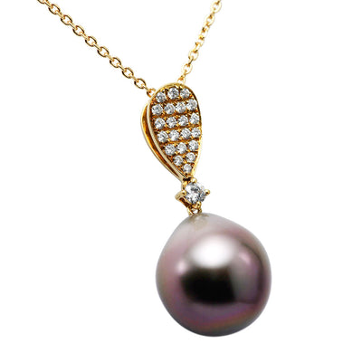 South Sea Black Pearl Pendant Necklace | PX05483