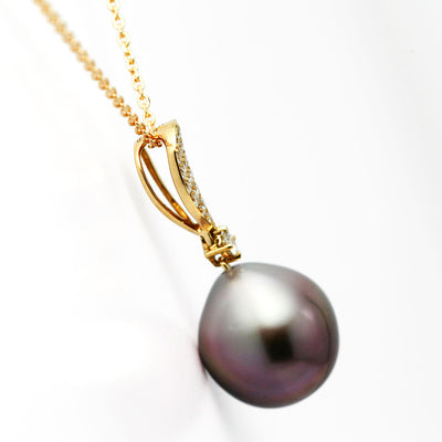 South Sea Black Pearl Pendant Necklace | PX05483