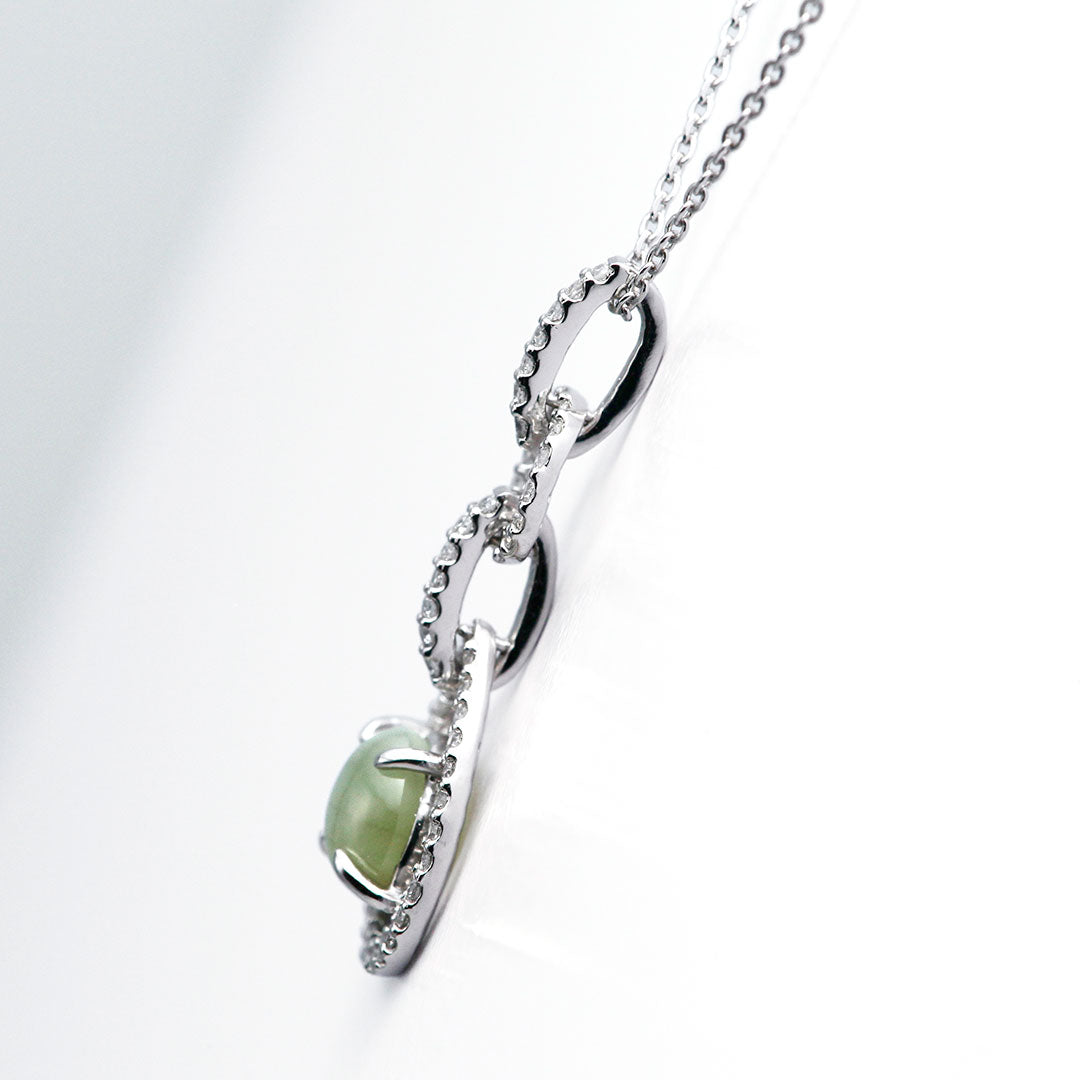 クリソベリルキャッツアイ　ペンダントネックレス ｜ PX05490