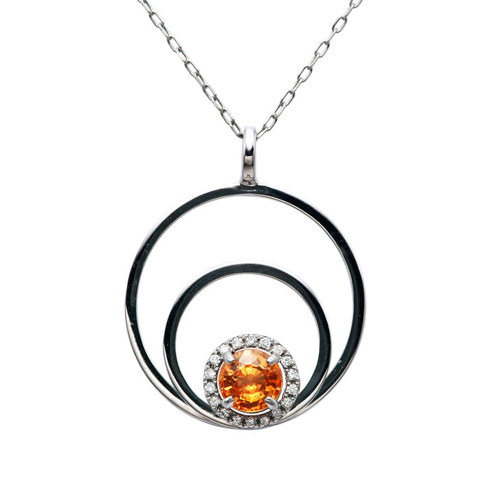 ガーネット ペンダントネックレス Orbe ガーネット ネックレス – VERMILLION