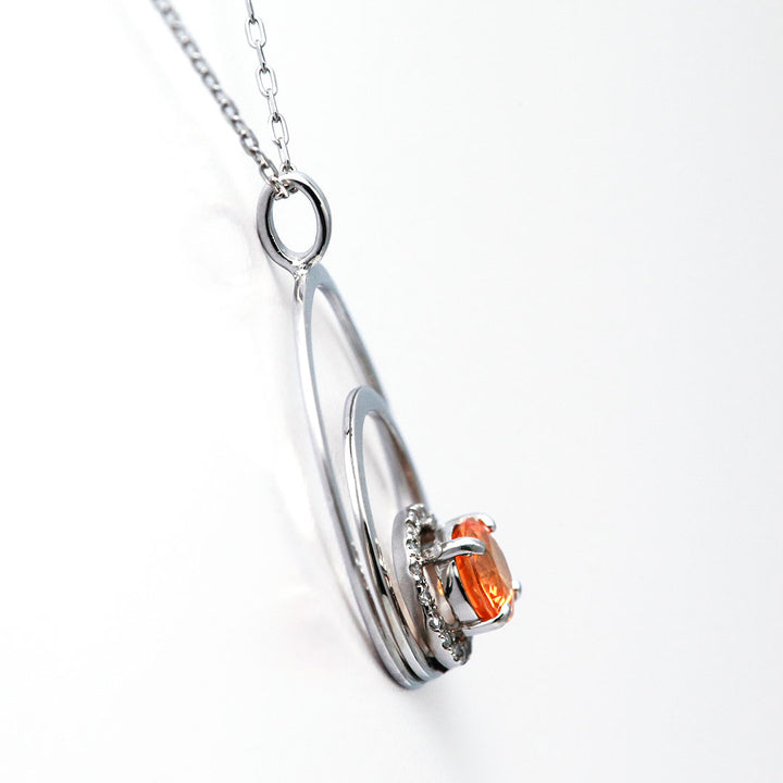 オレンジガーネット ネックレス ｜ PX05492 – 大阪心斎橋 宝寿堂