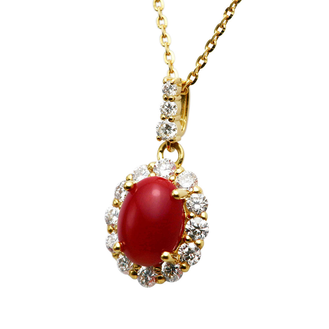 Coral pendant necklace ｜ PX05502