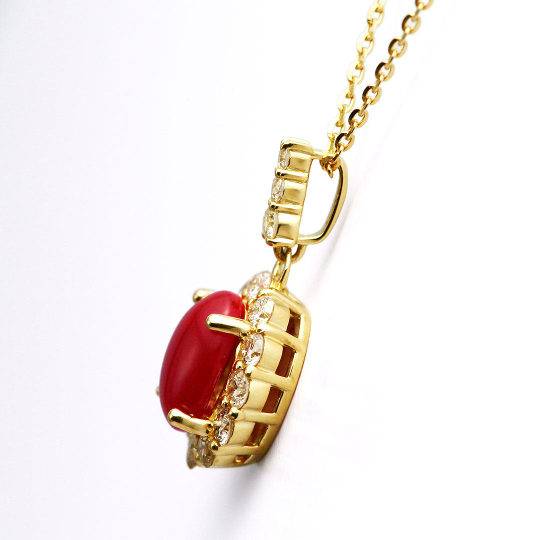 Coral pendant necklace ｜ PX05502