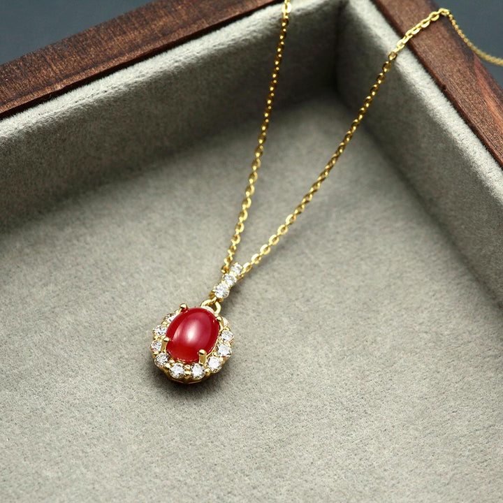 Coral pendant necklace ｜ PX05502