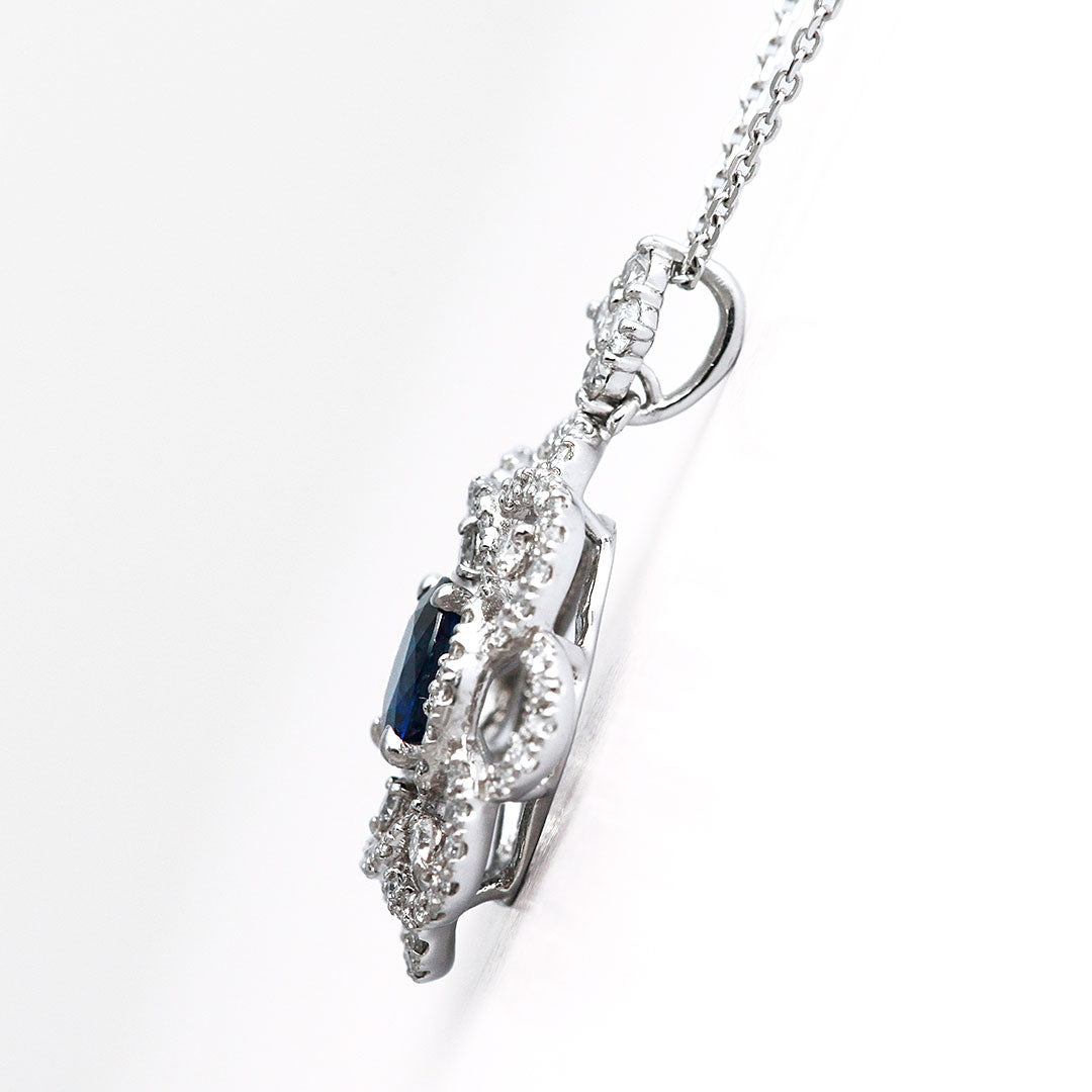 <tc>Royal blue sapphire pendant necklace ｜ PX05512</tc>