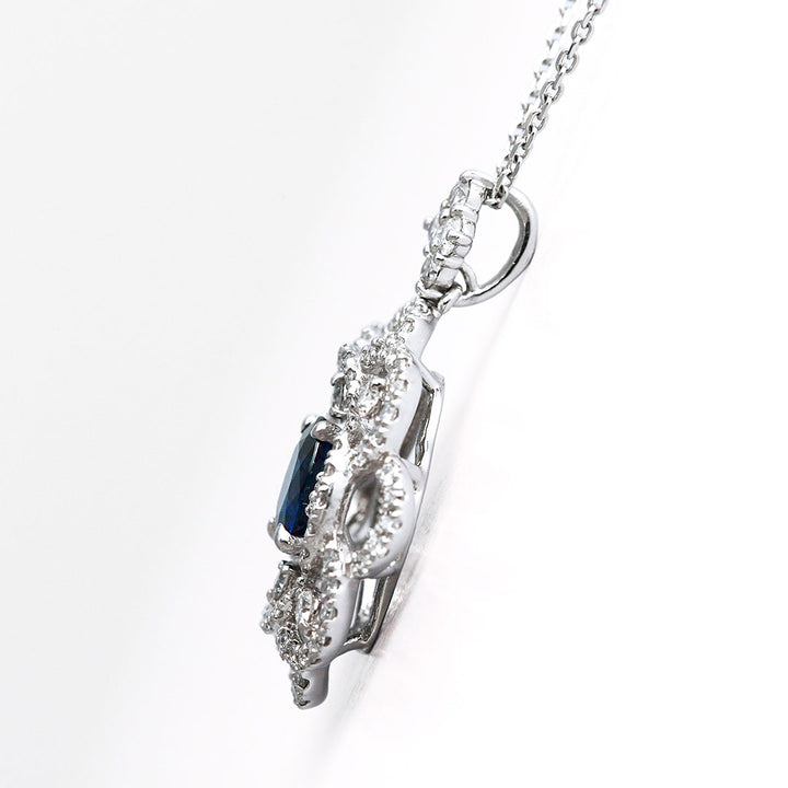 <tc>Royal blue sapphire pendant necklace ｜ PX05512</tc>