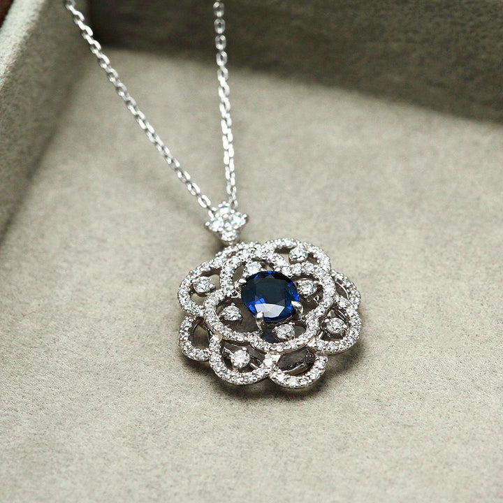 <tc>Royal blue sapphire pendant necklace ｜ PX05512</tc>