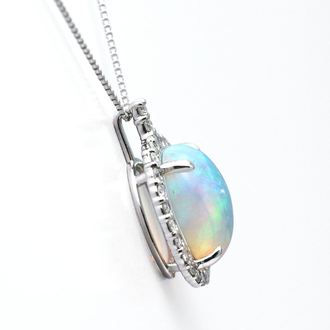 バイカラー？オパールのネックレス Jewel closet by L&Co. ネックレス レディース オパール