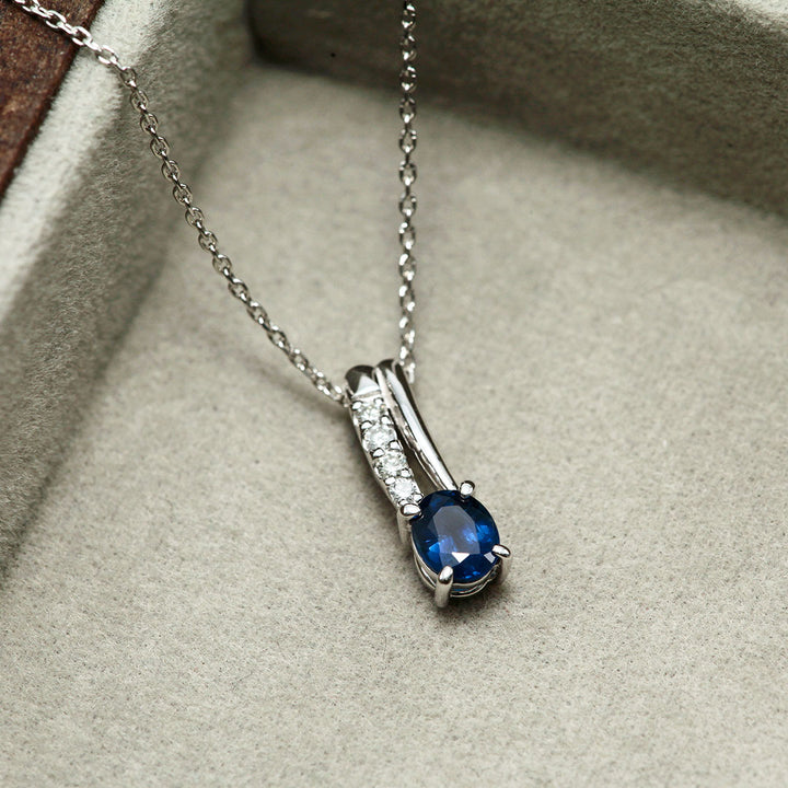 <tc>Blue sapphire pendant necklace ｜ PX05520</tc>
