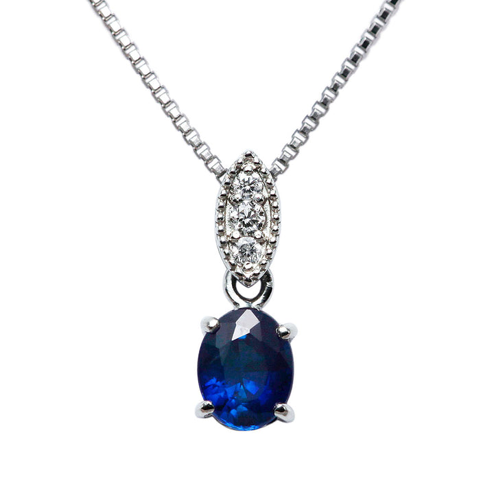 <tc>Royal blue sapphire pendant necklace ｜ PX05528</tc>
