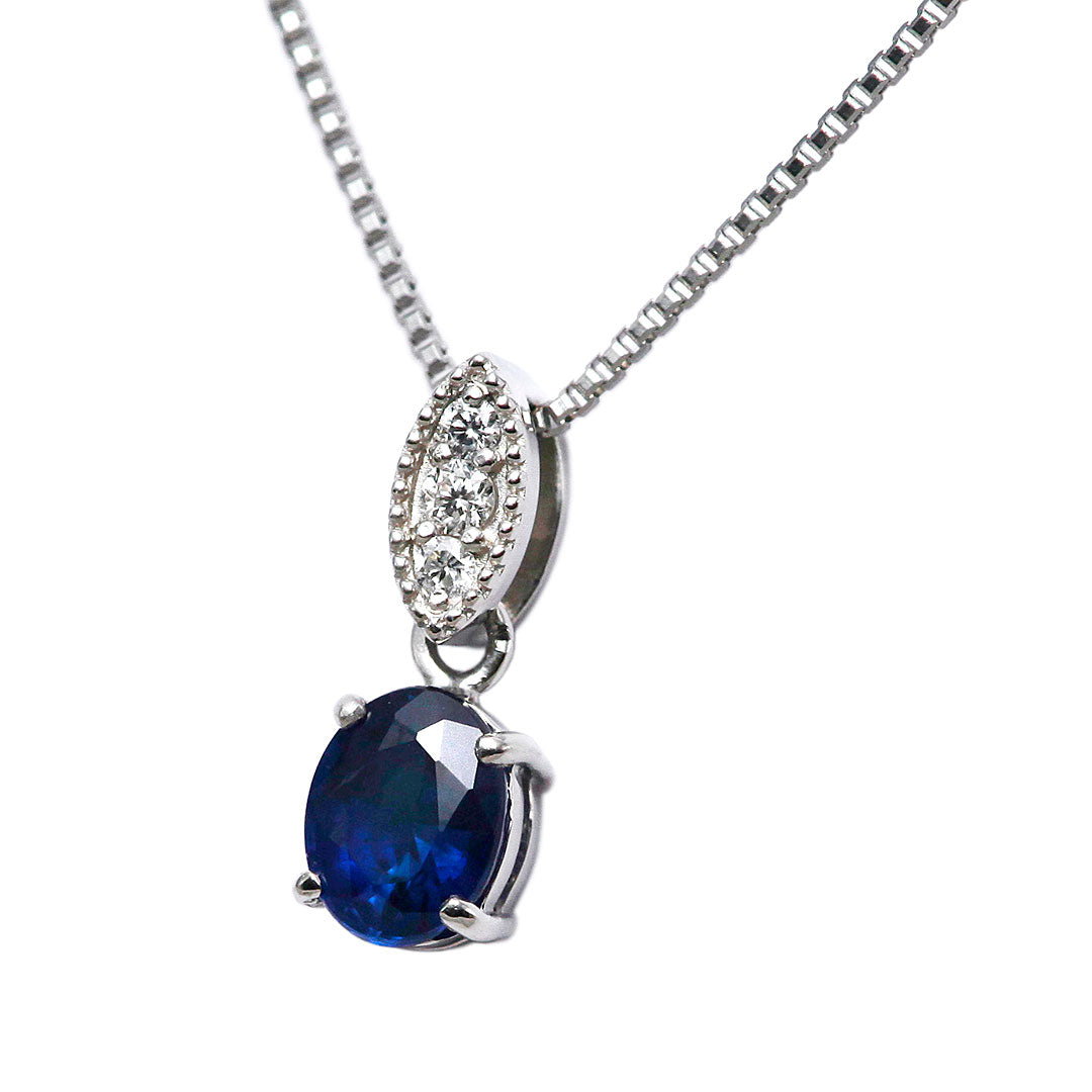 <tc>Royal blue sapphire pendant necklace ｜ PX05528</tc>