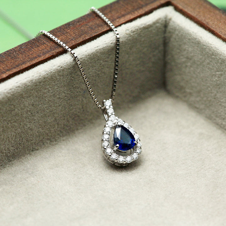 <tc>Royal blue Sapphire Pendant necklace ｜ PX05538</tc>