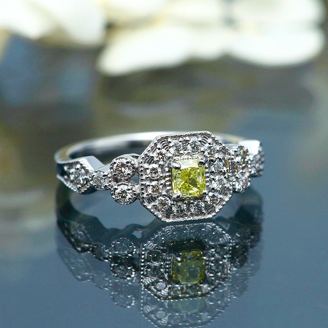 Yellow diamond ring (ring) | RD03050