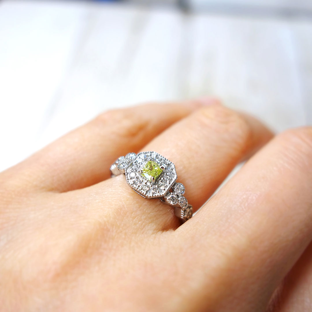 Yellow diamond ring (ring) | RD03050