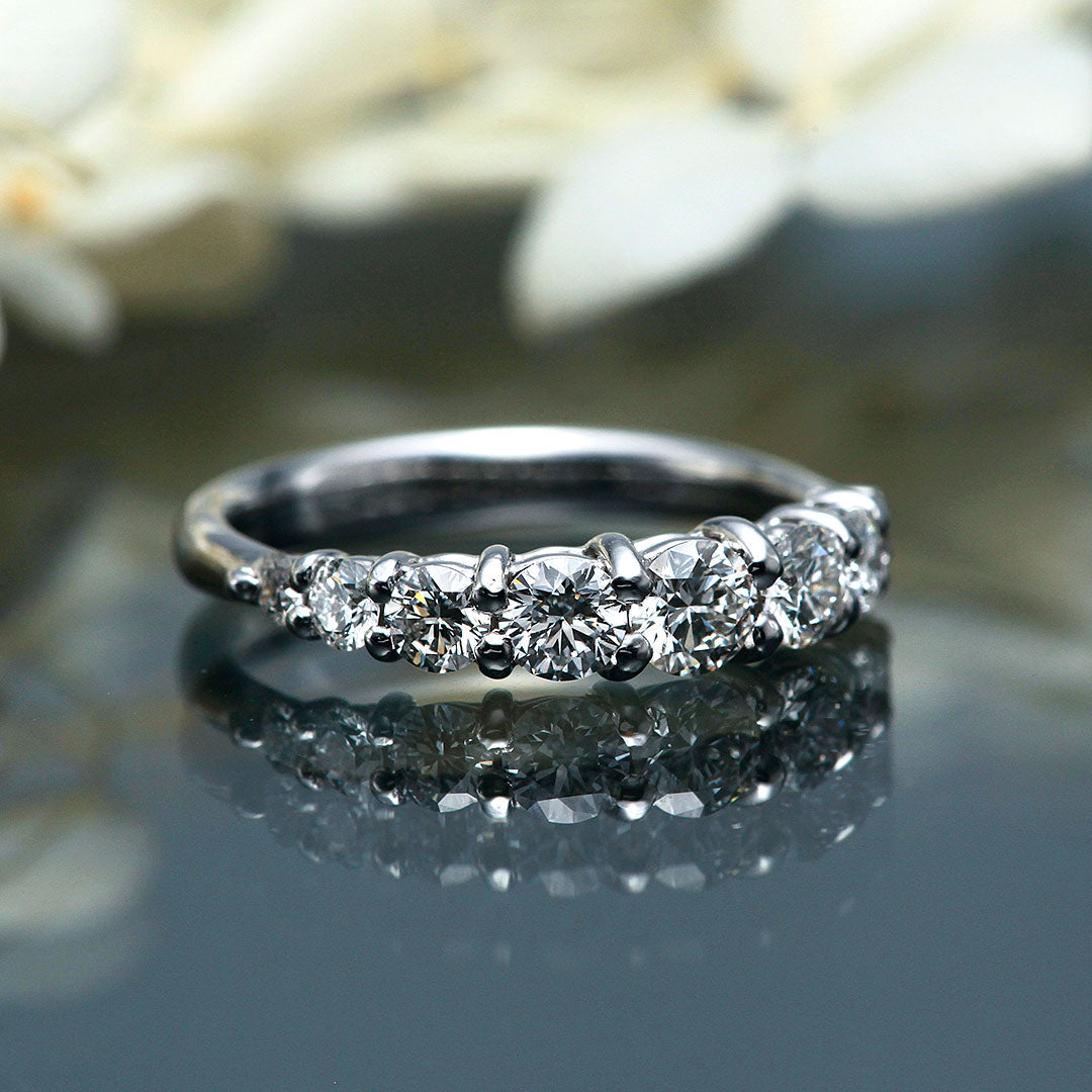 Diamond half eternity ring | RD03109