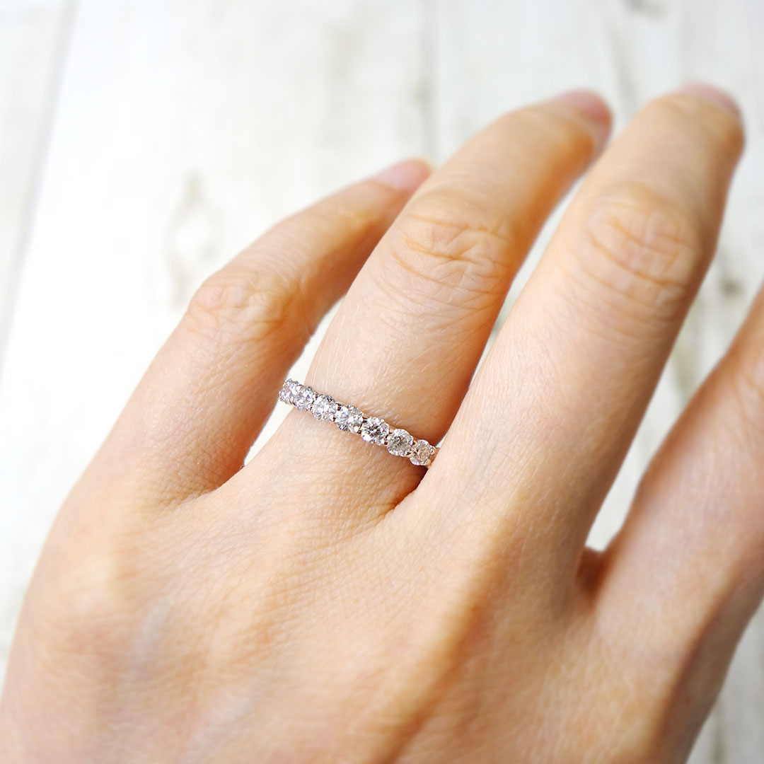Diamond half eternity ring | RD03251