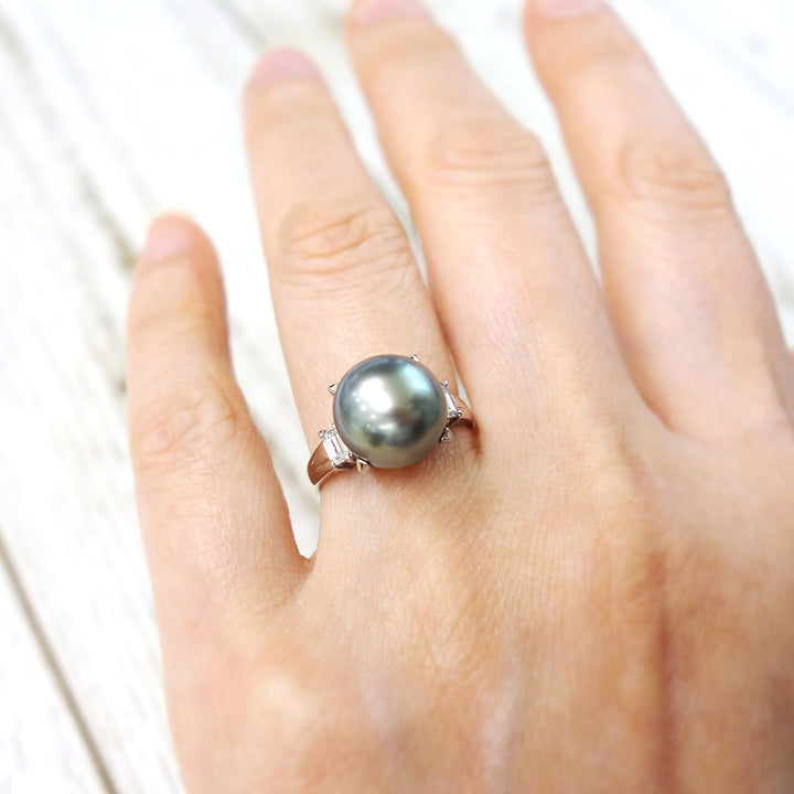 タヒチ黒蝶真珠 リング（指輪） ｜ RP00947