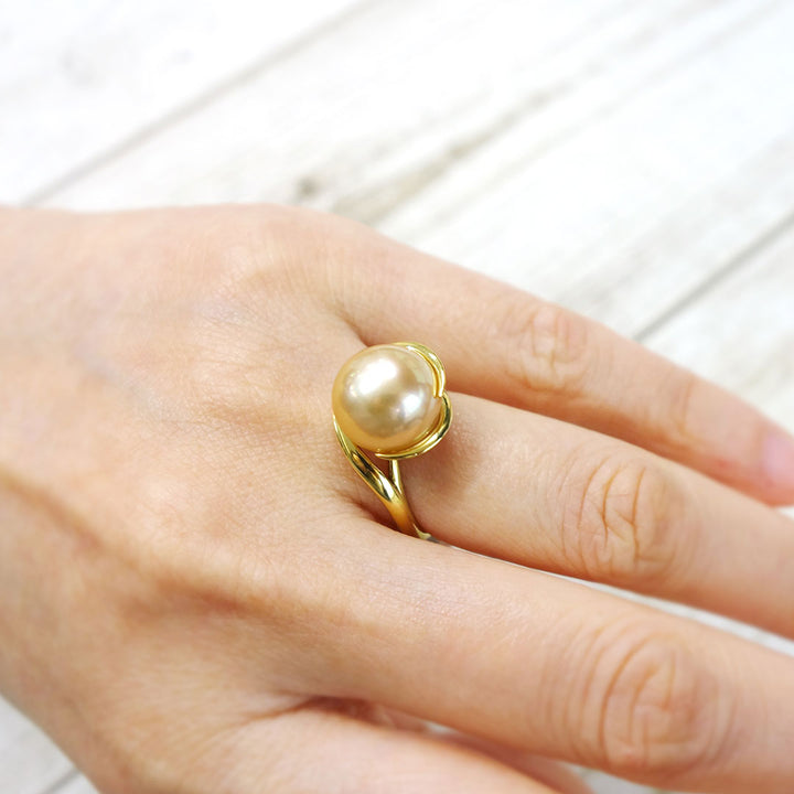 ゴールデンパール リング（指輪） ｜ RP00963