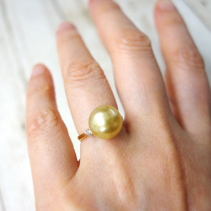 ゴールデンパール リング（指輪） ｜ RP01008