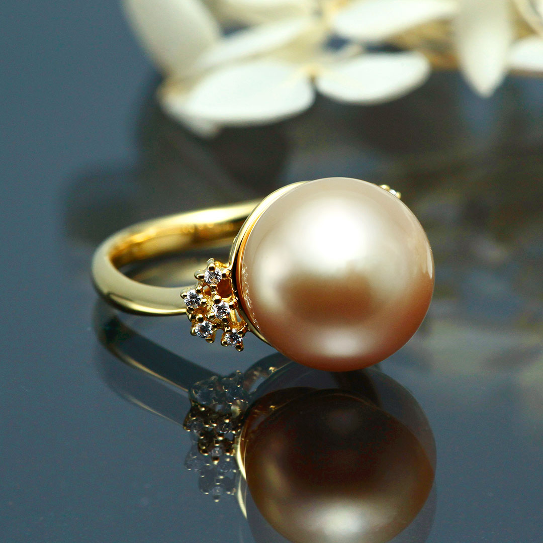 ゴールデンパール リング（指輪） ｜ RP01009