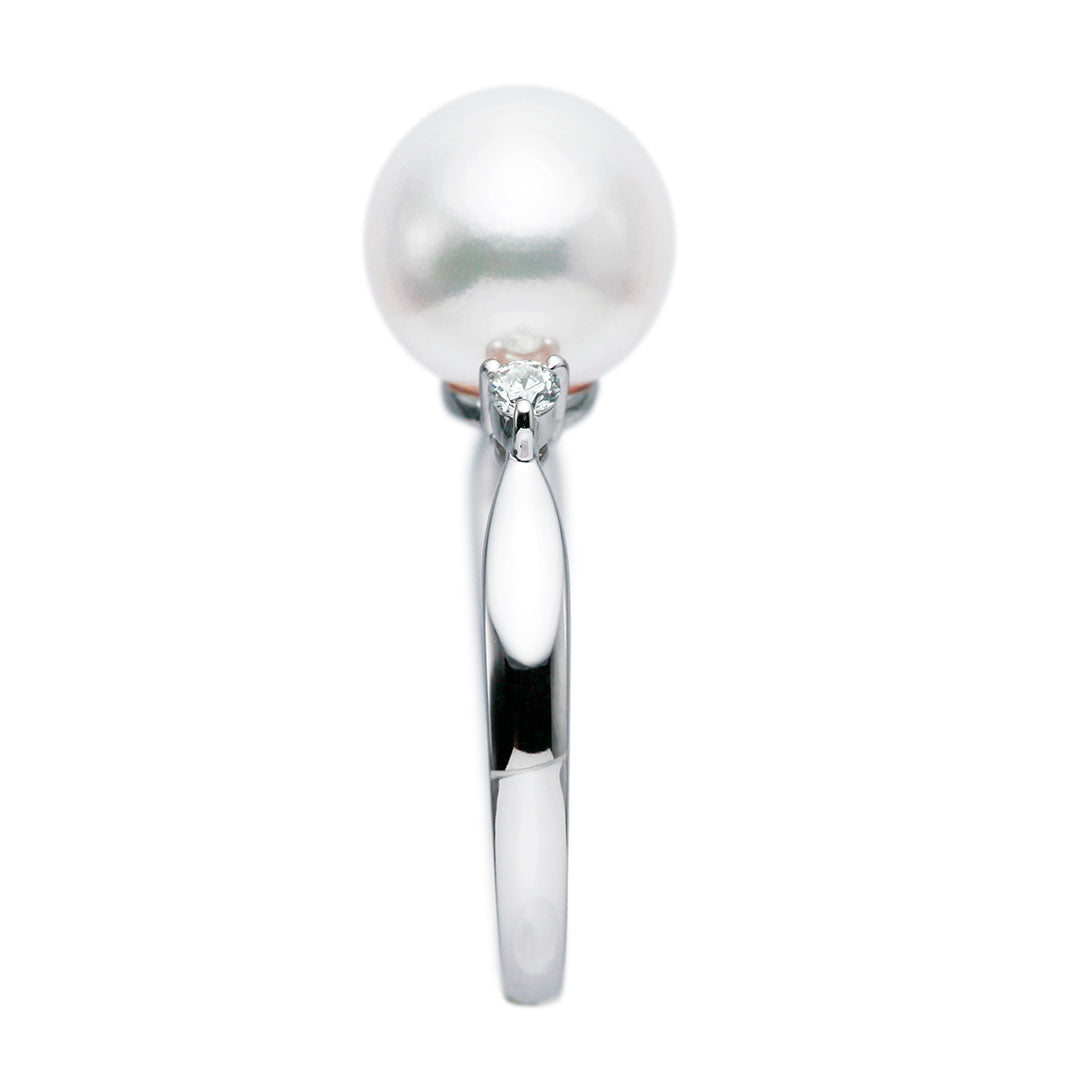 オーロラ花珠あこや真珠 リング（指輪） ｜ RP01027