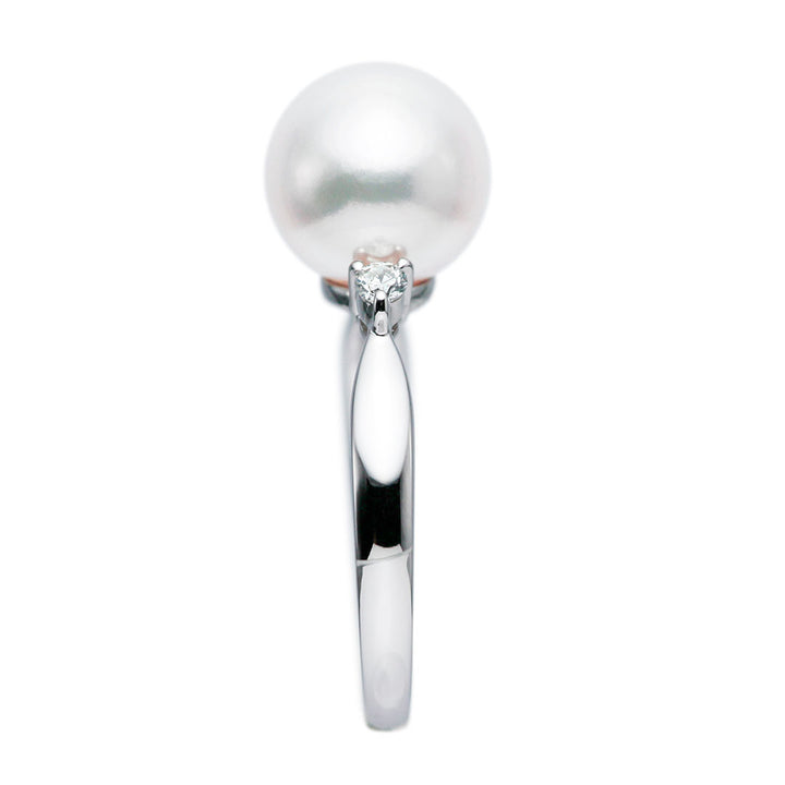 オーロラ花珠あこや真珠 リング（指輪） ｜ RP01027