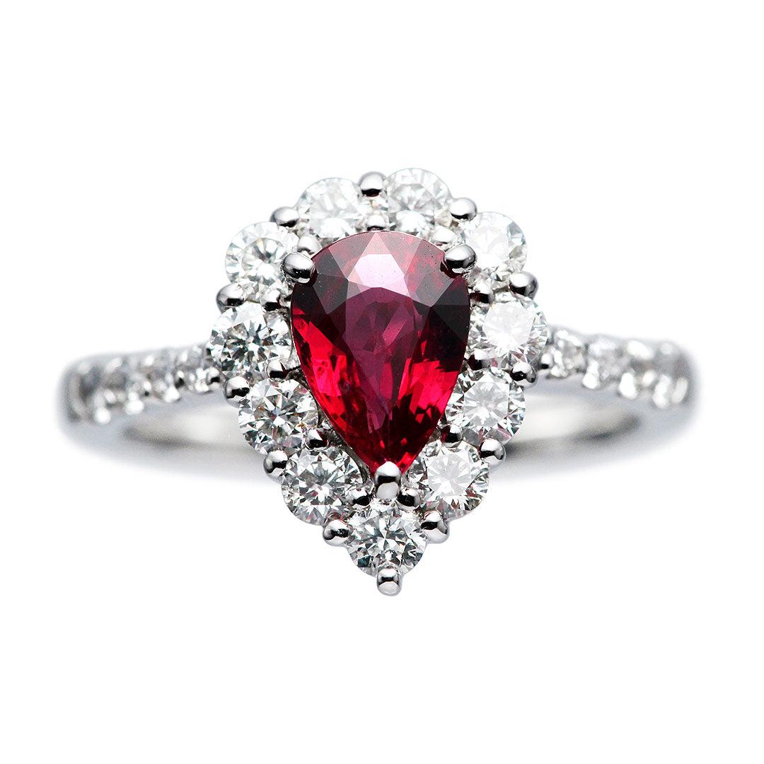 Unheated ruby ​​ring (ring) ｜ RR00775