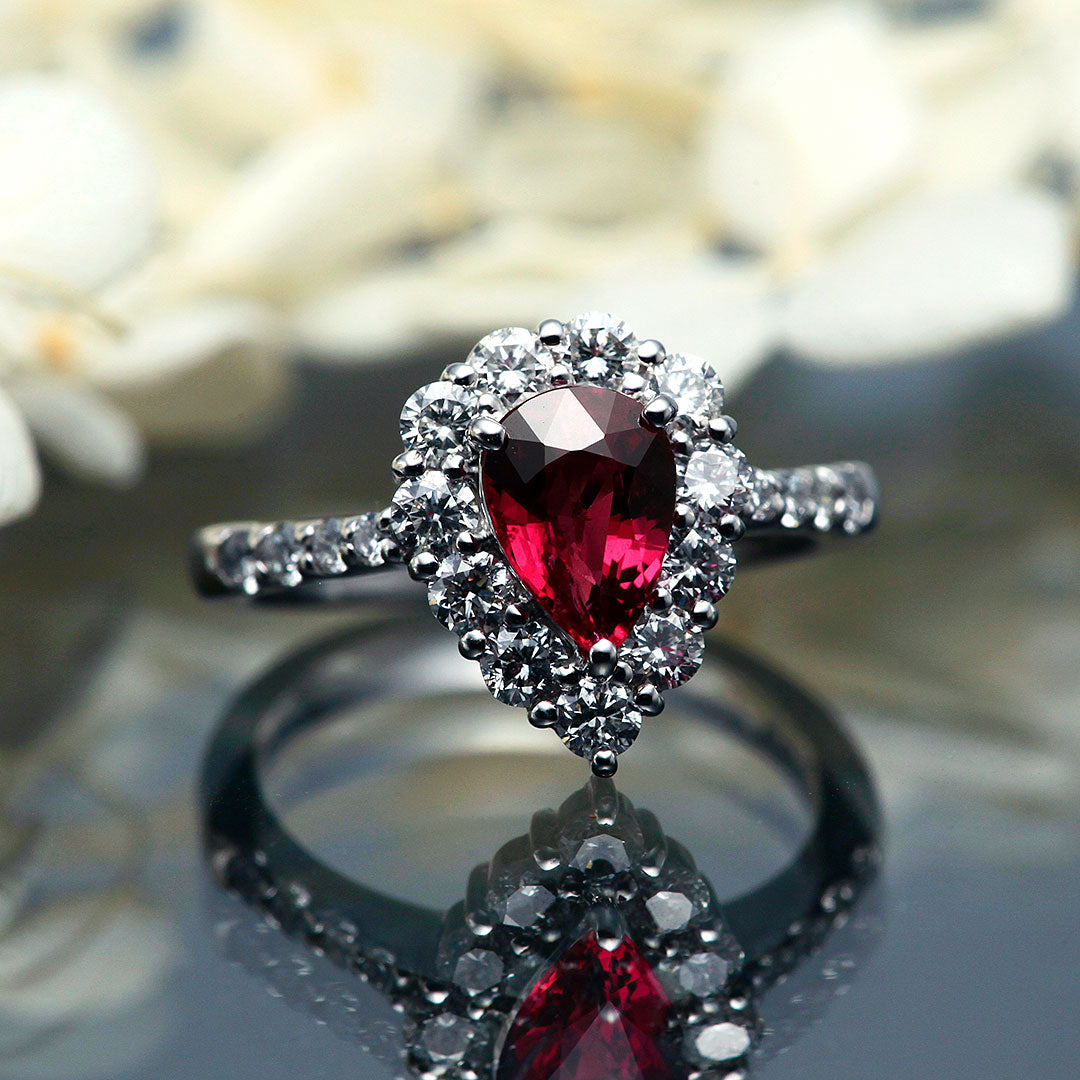 Unheated ruby ​​ring (ring) ｜ RR00775