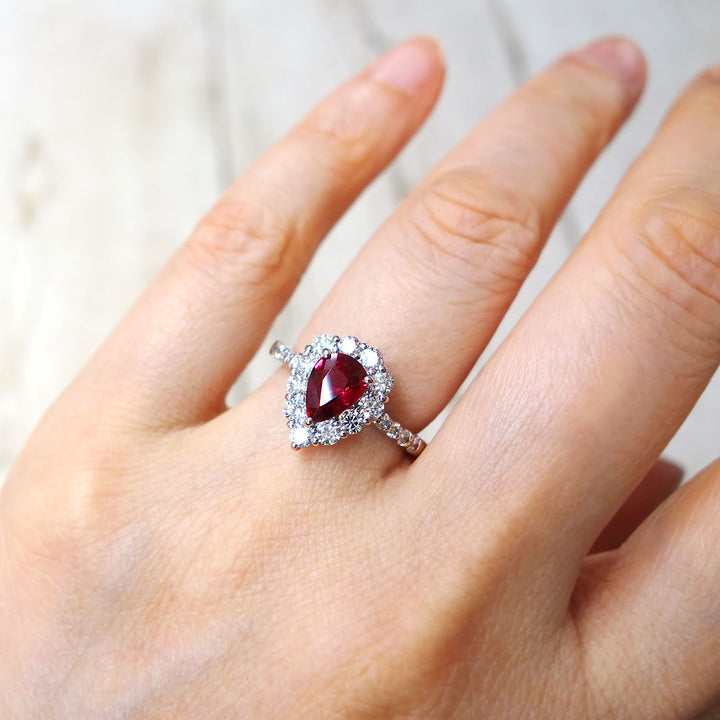 Unheated ruby ​​ring (ring) ｜ RR00775