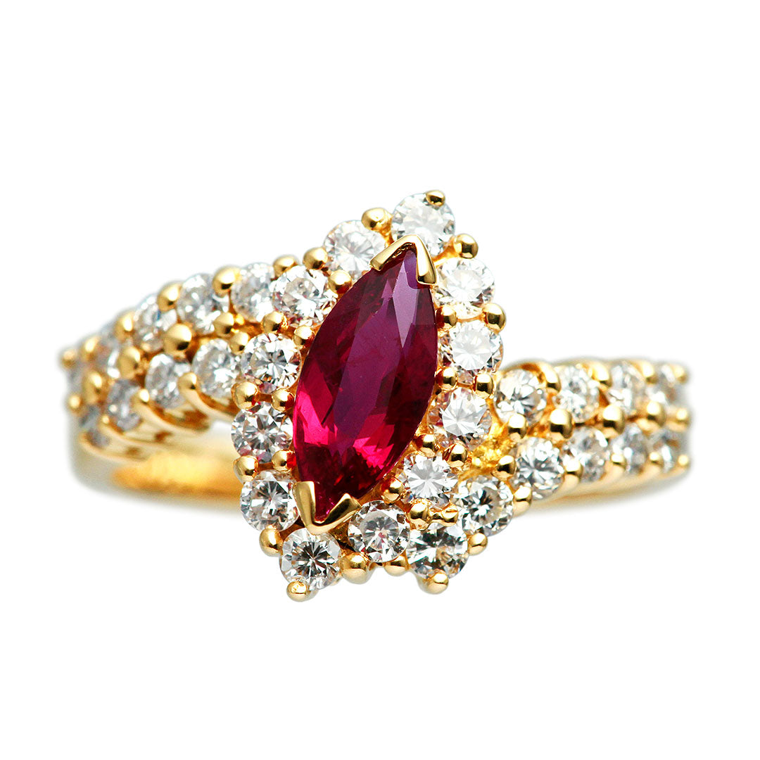 はち✨クリスマス直前商品❣️美しい❣️勝利に導く❣️Ruby ring✨ FUJIMORI KAJITA | Coloured Stone Jeweller from Japan | July