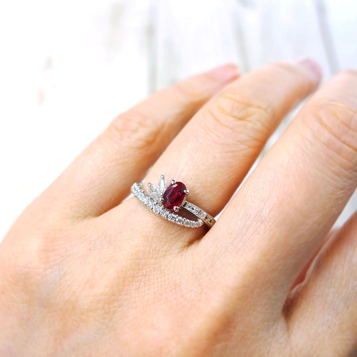 Unheated ruby ​​(from Myanmar) ring ｜ RR01263