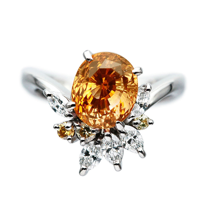 Golden Sapphire Ring | RS00430