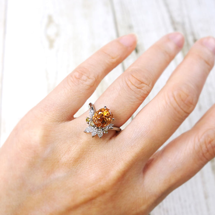 Golden Sapphire Ring | RS00430
