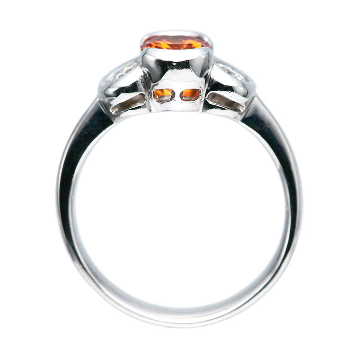 Engagement ring Orange Sapphire | RS00509
