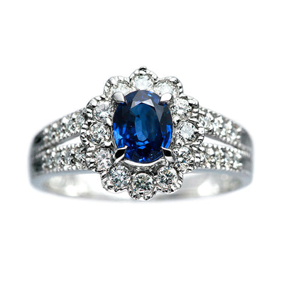 Cornflower Sapphire Ring | RS00804