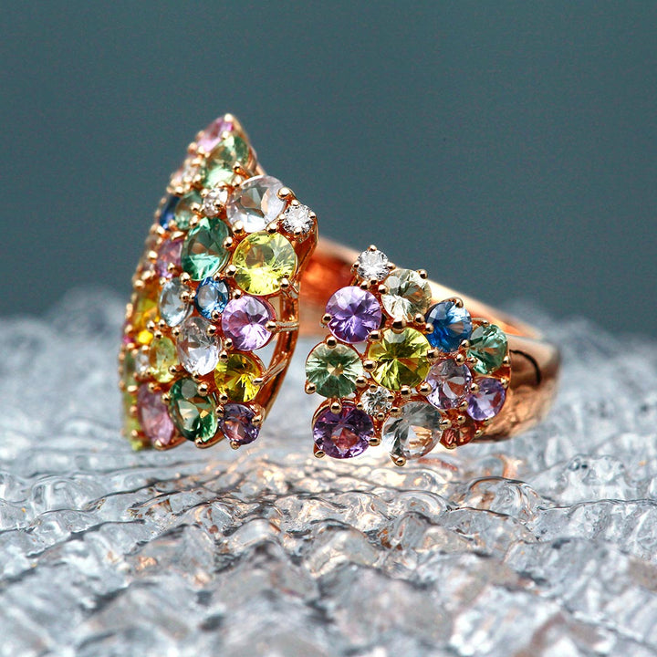 Colored sapphire ring | RS00817