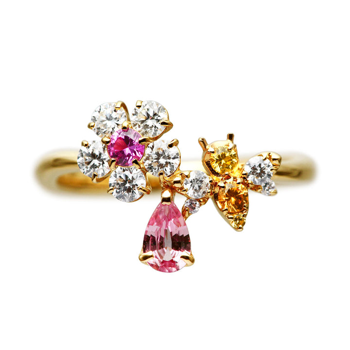 Padparadscha sapphire ring | RS00821