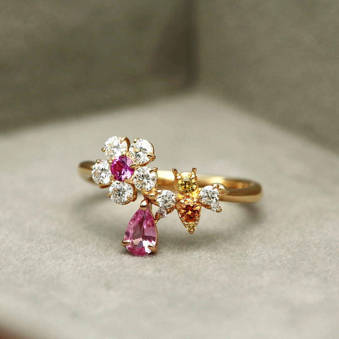 Padparadscha sapphire ring | RS00821